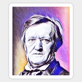 Richard Wagner Pink Portrait | Richard Wagner Artwork 7 Magnet